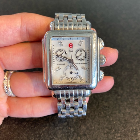 Michele Deco Diamond Dial Watch - One size - Picture 3 of 11